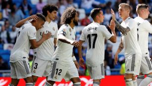 Real Madrid festeja anotación en el Santiago Bernabéu 
