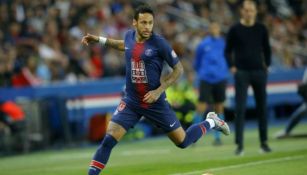 Neymar durante un partido del PSG 