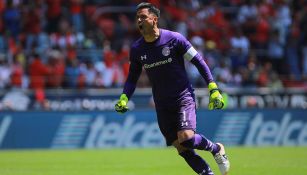 Alfredo Talavera en partido con Toluca 