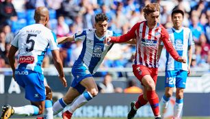 Antoine Griezmann, durante un juego con el Atlético de Madrid