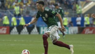 Herrera, durante un juego de la Selección Mexicana