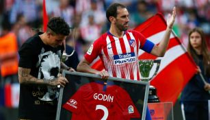 Diego Godín agradece los detalles de Atleti en su despedida 