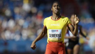 Caster Semeny tras una competencia en septiembre de 2018