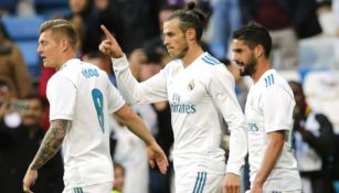 Kroos, Isco y Bale durante un partido con el Real Madrid