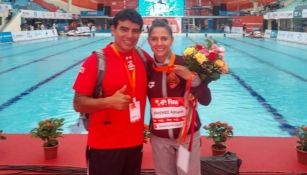 Adriana Jiménez posa con su medalla de Bronce