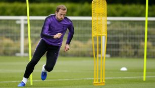 Harry Kane, en entrenamiento con Tottenham 