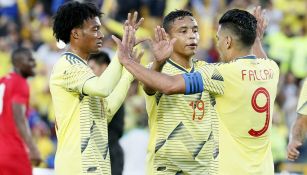 Falcao y compañía celebran un gol contra Panamá