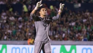 Keylor Navas, durante un duelo con Costa Rica 