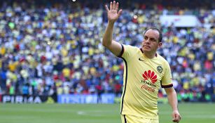 Cuauhtémoc Blanco  en un partido con América