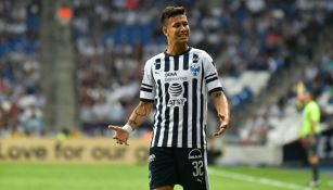 Maxi Meza durante la Liguilla con Rayados 