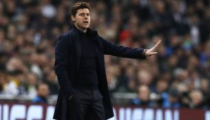 Mauricio Pochettino en un partido del Tottenham