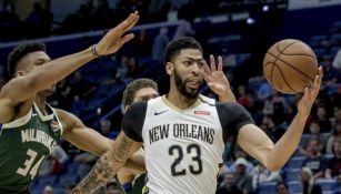 Anthony Davis, en un partido de New Orleans 