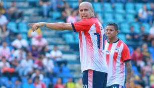 Bautista, durante un partido de Leyendas contra América