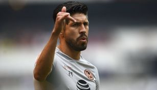 Oribe Peralta durante un entrenamiento con América