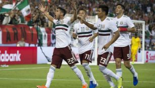 México celebra la primera anotación contra Martinica