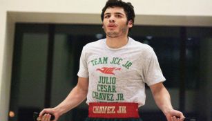 Julio César Chávez Jr., durante un entrenamiento