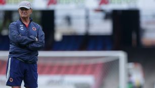 Enrique Meza, en entrenamiento de Veracruz