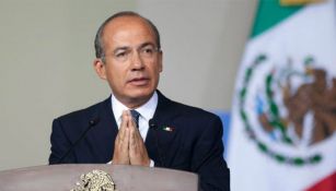 Felipe Calderón en un evento público 