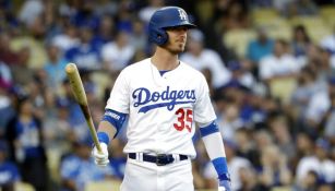 Cody Bellinger en juego contra los Padres de San Diego