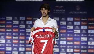 Félix, en su presentación en el Wanda Metropolitano