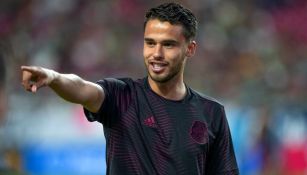 Diego Reyes previo a un partido contra Haití 