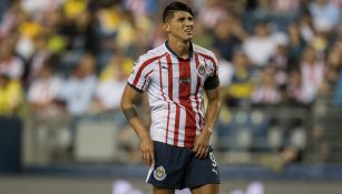 Alan Pulido lamenta una falla ante Boca Jrs.