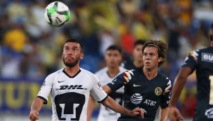 Vigón, durante el duelo de pretemporada ante América