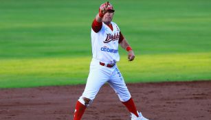 Iván Terrazas durante un juego contra Tigres de Quintana Roo