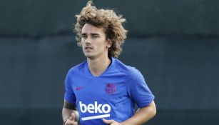 Antoine Griezmann, en una práctica del Barcelona