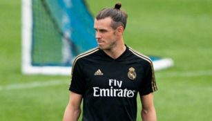 Gareth Bale, en un entrenamiento con el Real Madrid