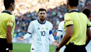 Messi no entiende su expulsión contra Chile