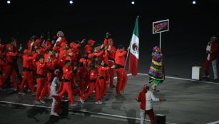 La delegación mexicana en la inauguración de los Panamericanos