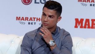 Cristiano Ronaldo durante la entrega del Marca Leyenda