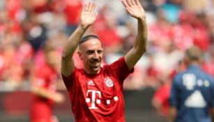 Franck Ribéry sakuda durante un juego del Bayern