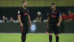 Jugadores del Atlético de Madrid durante un partido