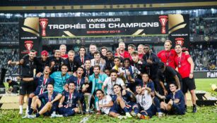 PSG tras lograr la Supercopa de Francia