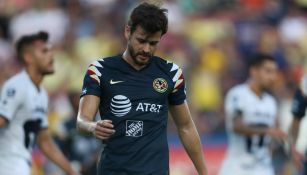 Alejandro Díaz en un partido con América