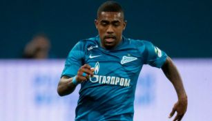 Malcom Silva, en su debut con el Zenit 