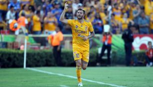 Gignac, en un partido de Tigres