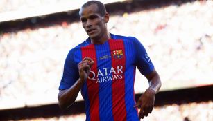 Rivaldo, durante un duelo de leyendas con Barcelona 