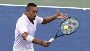 Nick Kyrgios durante un partido de tenis