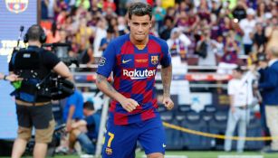 Philippe Coutinho durante una cita en el Camp Nou 