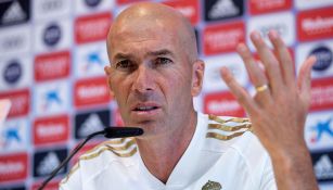 Zidane, durante conferencia de prensa del Real Madrid 