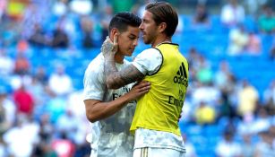 Ramos felicita a James tras su juego con el Real Madrid 