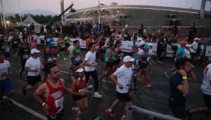 Corredores, durante el Maratón de la CDMX