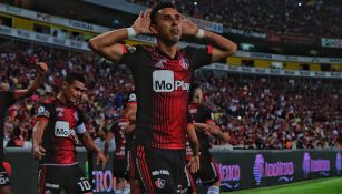 Isijara festeja gol con Atlas 