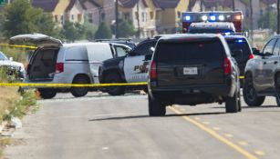 La escena del tiroteo en Texas es resguardada por la policía