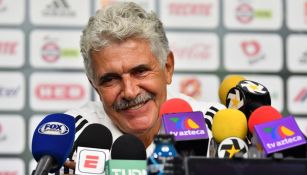 Ricardo Ferretti, técnico de Tigres, en conferencia de prensa