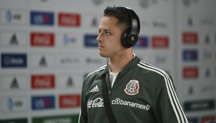 Chicharito en su última convocatoria con México