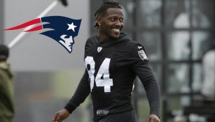 Antonio Brown con el uniforme de los Raiders